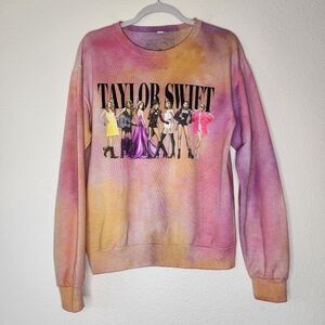 Taylor Swift Evolution Debut- Lover Tie-Dye Sweatshirt S